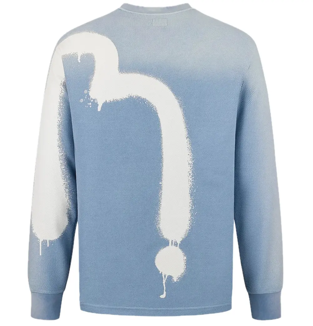 Áo Evisu Logo and Daicock Print 'Blue' 2ESHTM5TL1095RXCT