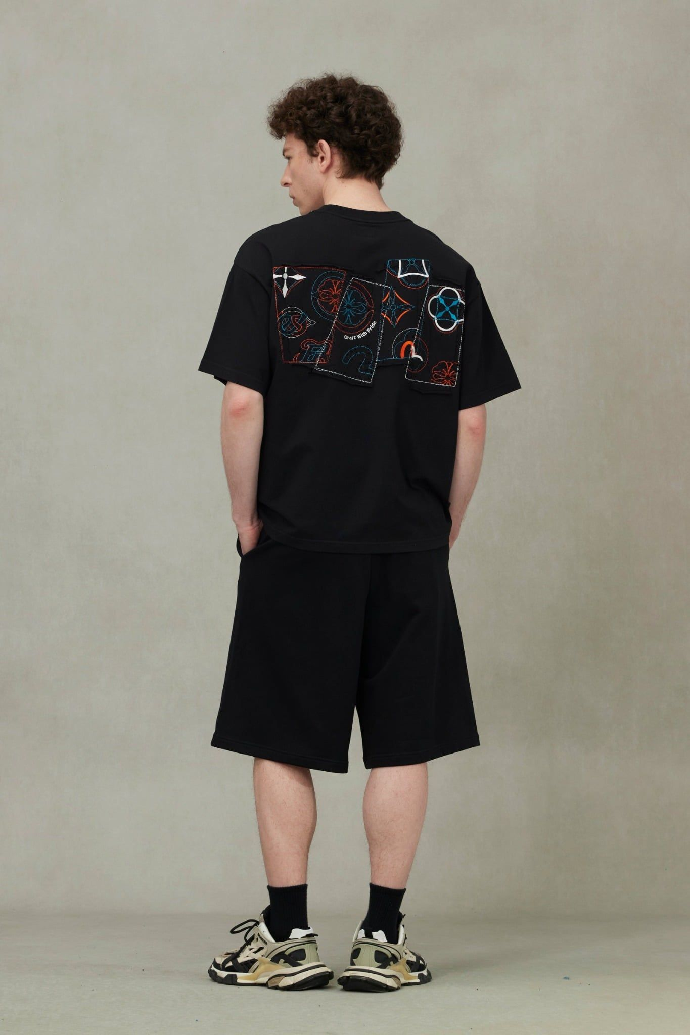 Alternative view of Áo Evisu Logo and Kamon Embroidery T-shirt 2ESHTM5TS1218LFCT