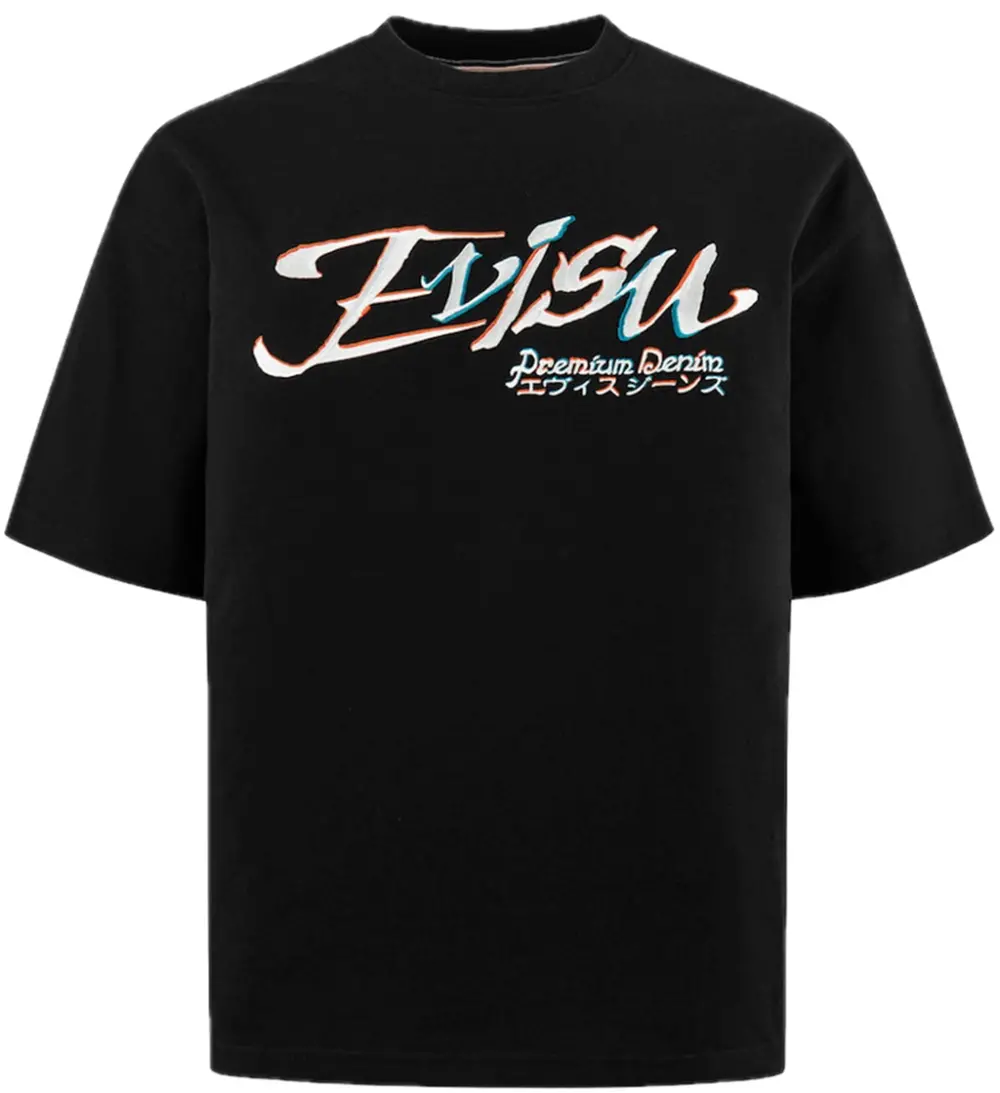 Áo Evisu Logo and Kamon Embroidery T-shirt 2ESHTM5TS1218LFCT