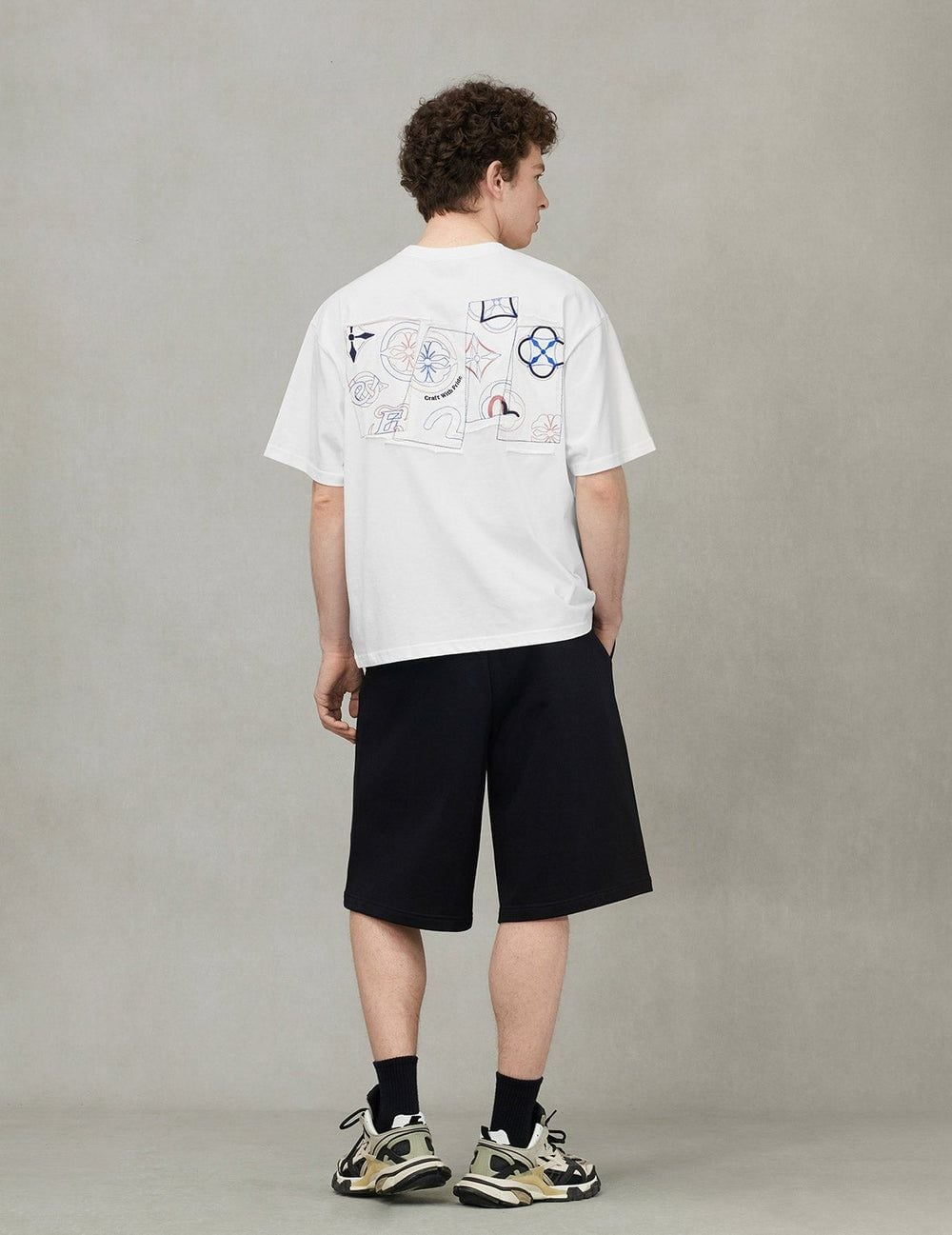 Alternative view of Áo Evisu Logo and Kamon Embroidery T-shirt 2ESHTM5TS1218LFCT