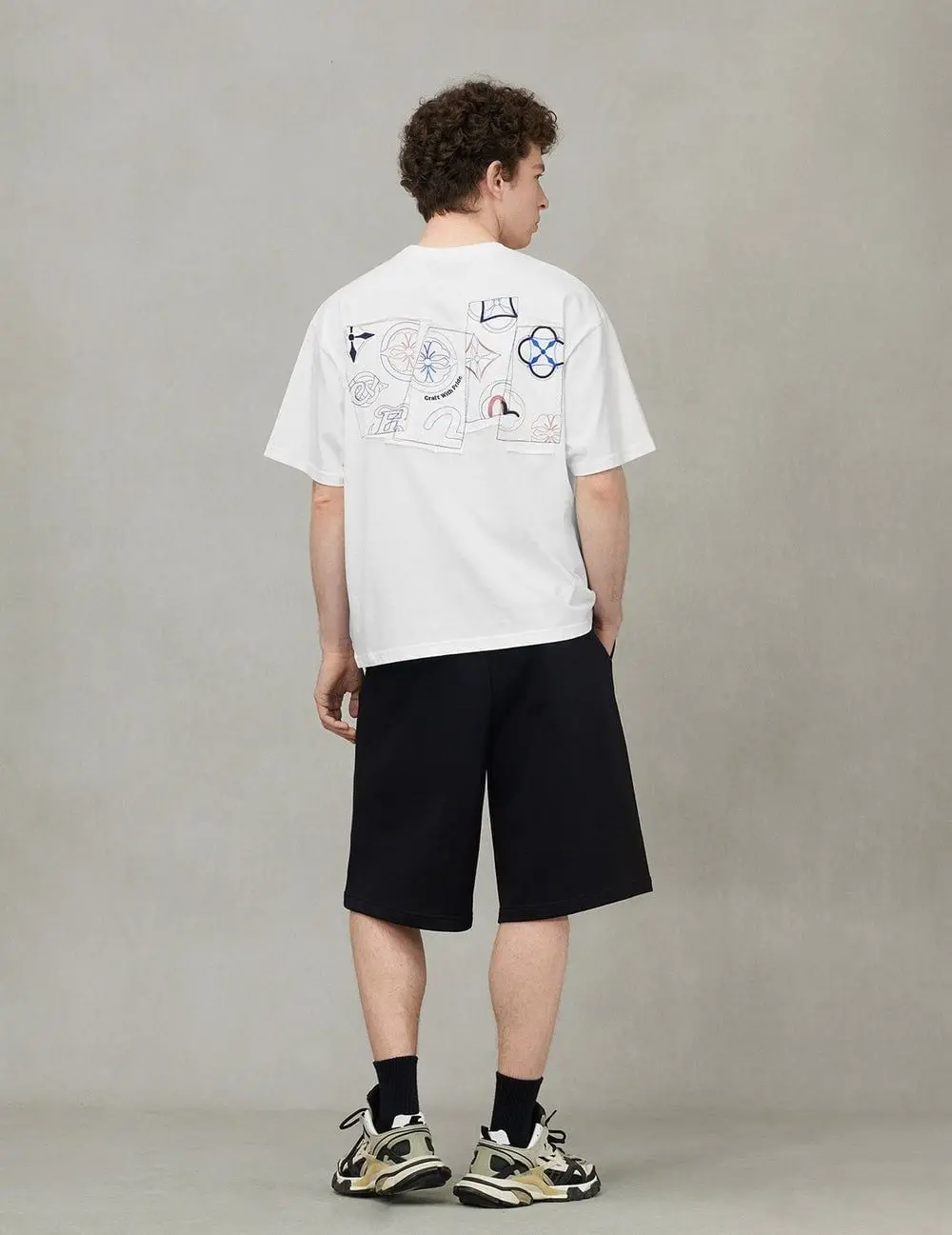 Alternative view of Áo Evisu Logo and Kamon Embroidery T-shirt 2ESHTM5TS1218LFCT