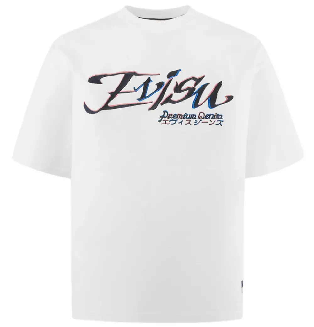 Áo Evisu Logo and Kamon Embroidery T-shirt 2ESHTM5TS1218LFCT