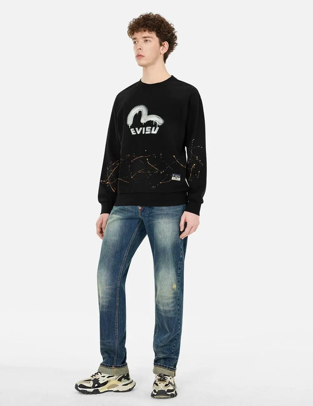 Áo Evisu Logo and Seagull 'Black' 2ESHTM5SW1135RXCT - Ảnh 3