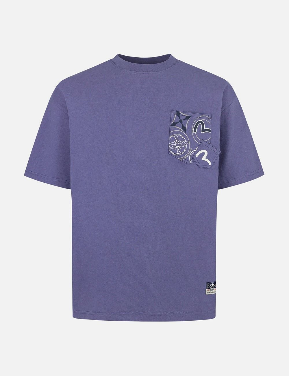 Alternative view of Áo Evisu Multi-Pocket and Multi-Print T-shirt 2ESHTM5TS1151LFCT