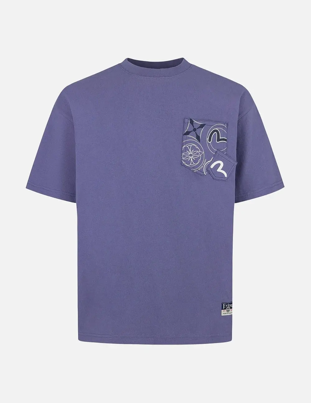 Alternative view of Áo Evisu Multi-Pocket and Multi-Print T-shirt 2ESHTM5TS1151LFCT