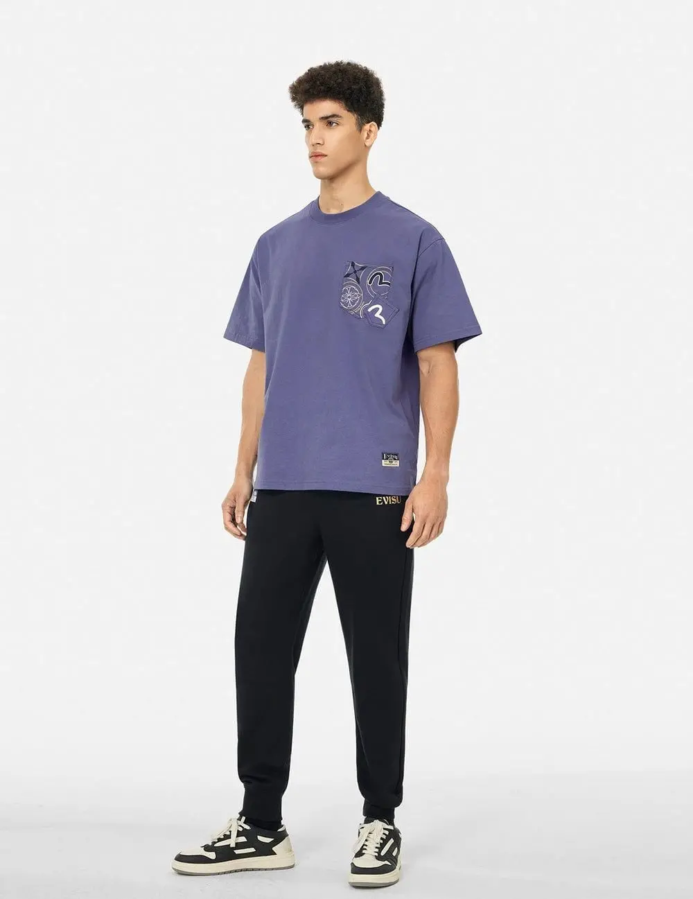Áo Evisu Multi-Pocket and Multi-Print T-shirt 2ESHTM5TS1151LFCT - Ảnh 4
