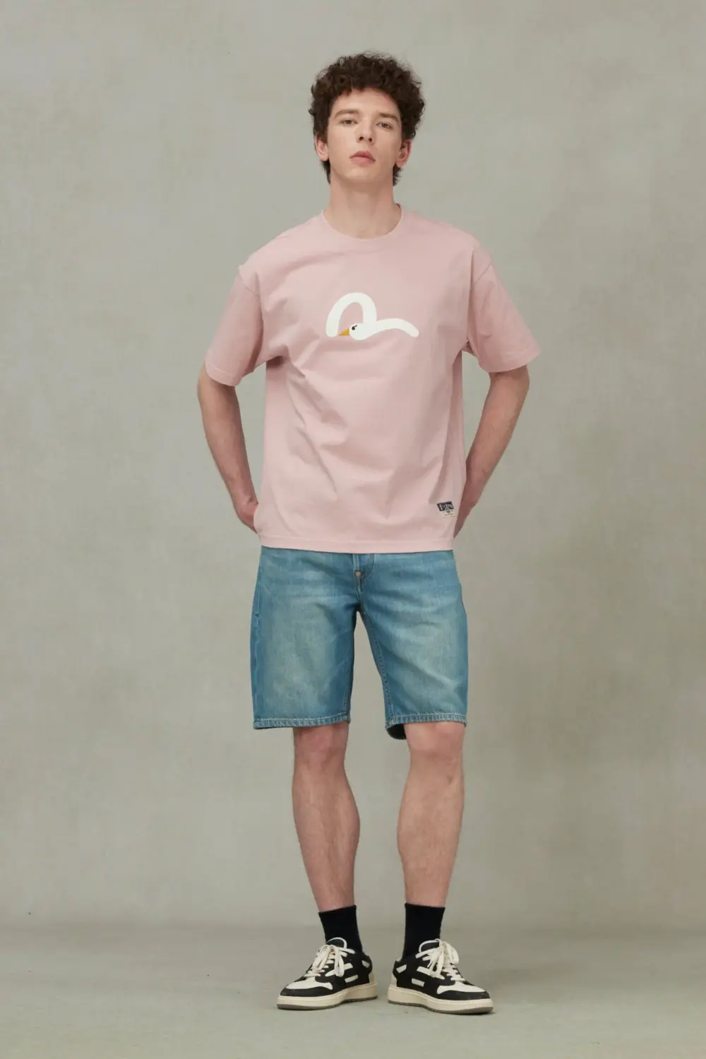 Áo Evisu Playful Seagull Embroidery T-Shirt 'Pink' - Ảnh 3