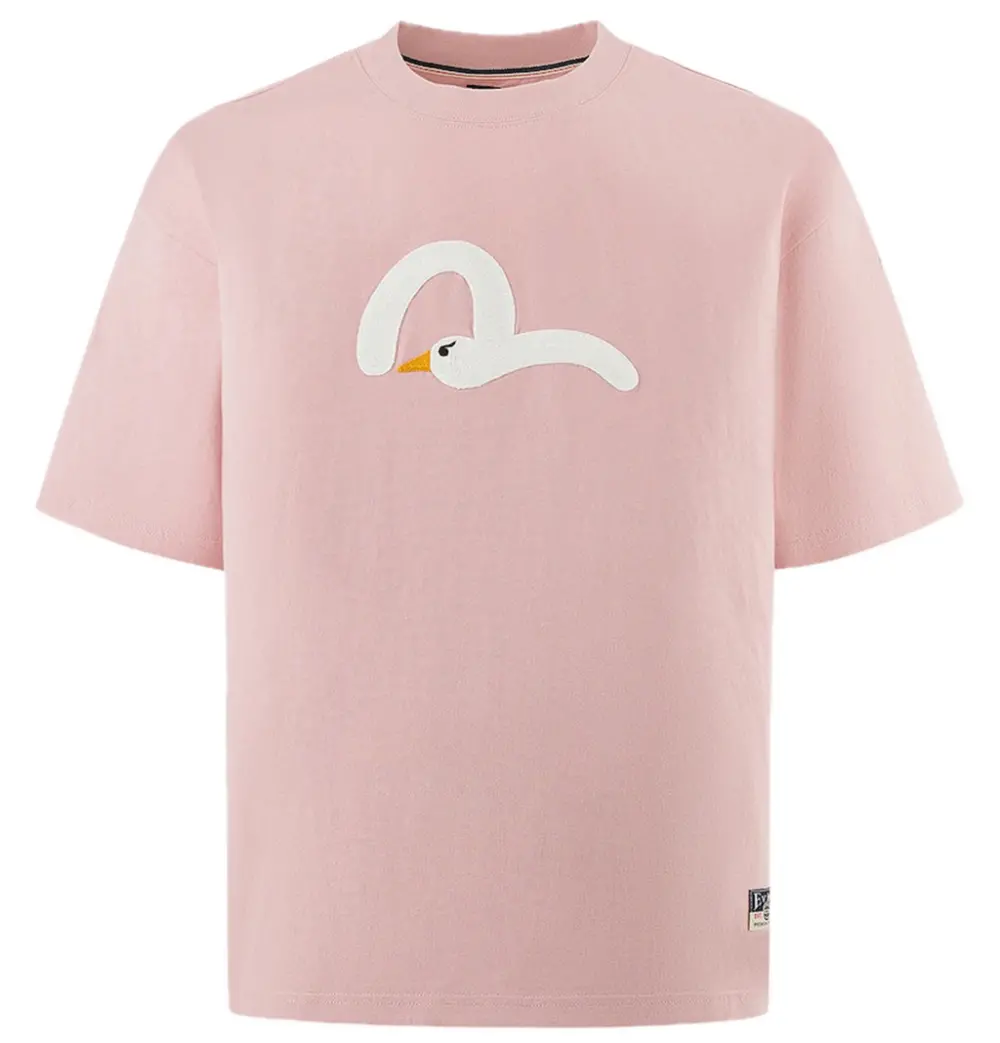 Áo Evisu Playful Seagull Embroidery T-Shirt 'Pink'