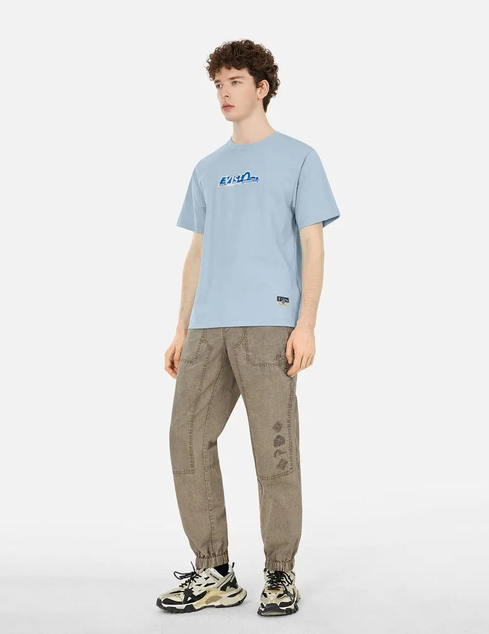 Áo Evisu Poster Daicock Print T-shirt 2ESHTM5TS1121XXCT - Ảnh 3