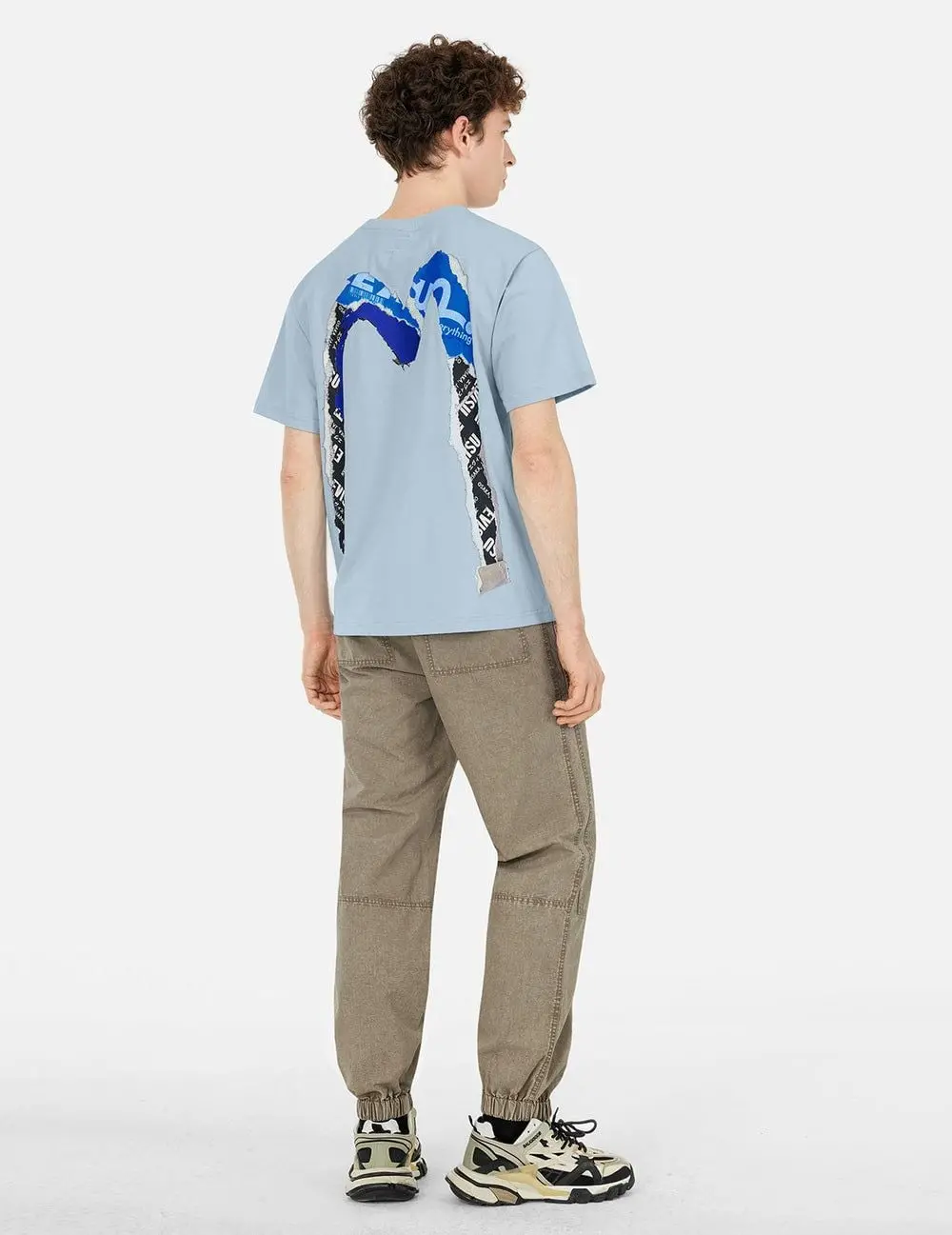 Áo Evisu Poster Daicock Print T-shirt 2ESHTM5TS1121XXCT - Ảnh 4