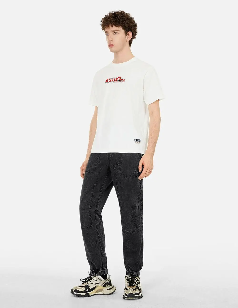 Áo Evisu Poster Daicock Print T-shirt 2ESHTM5TS1121XXCT - Ảnh 3