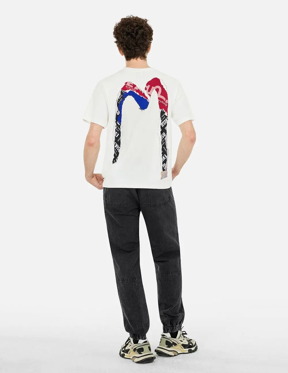 Áo Evisu Poster Daicock Print T-shirt 2ESHTM5TS1121XXCT - Ảnh 4