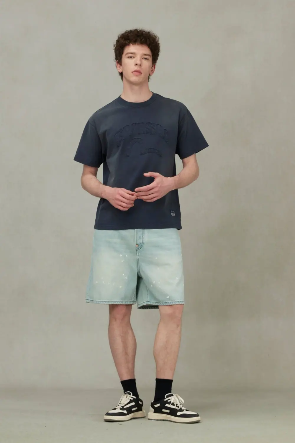 Áo Evisu Seagull and Logo Appliqué T-Shirt 2ESHTM5TS1204RXCT - Ảnh 3