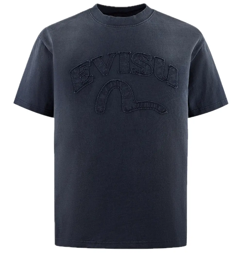 Áo Evisu Seagull and Logo Appliqué T-Shirt 2ESHTM5TS1204RXCT