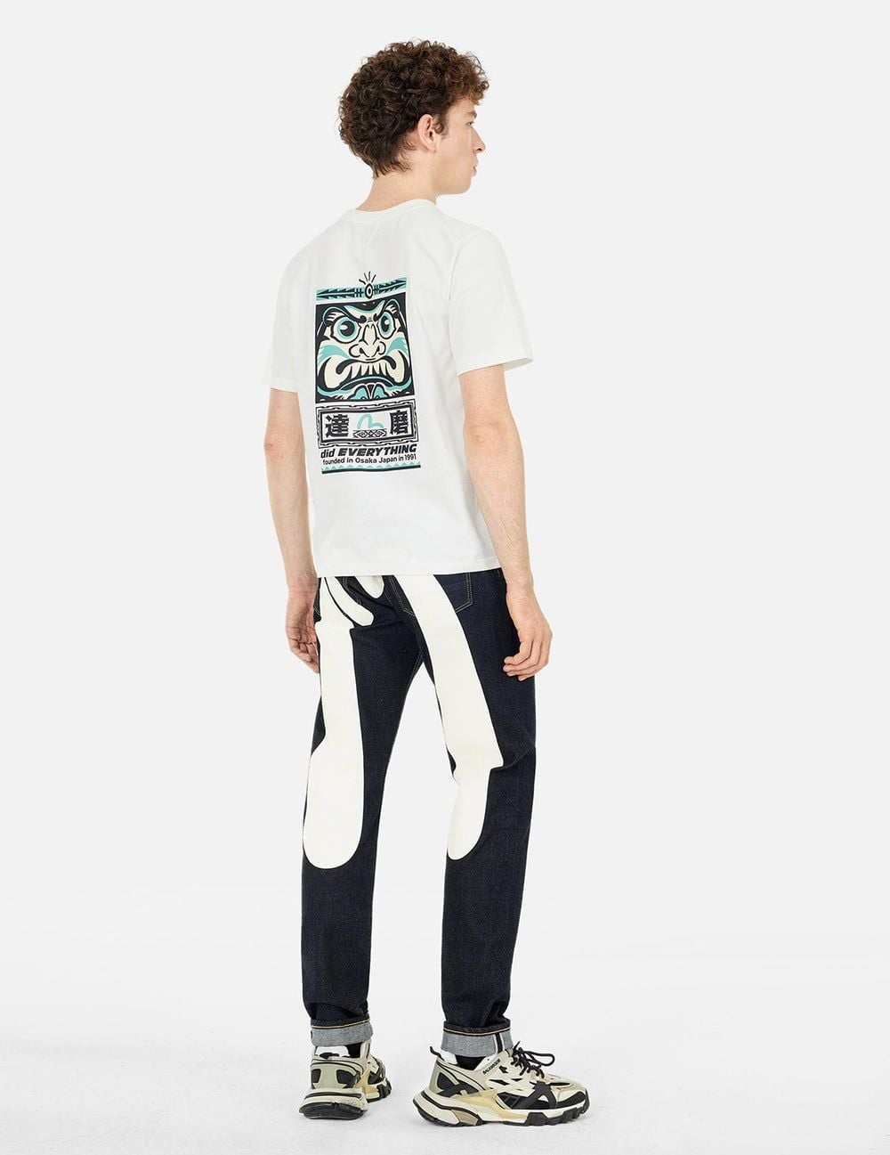 Áo Evisu Seagull Daruma Totem T-shirt 2ESHTM5TS1106XXCT - Ảnh 3