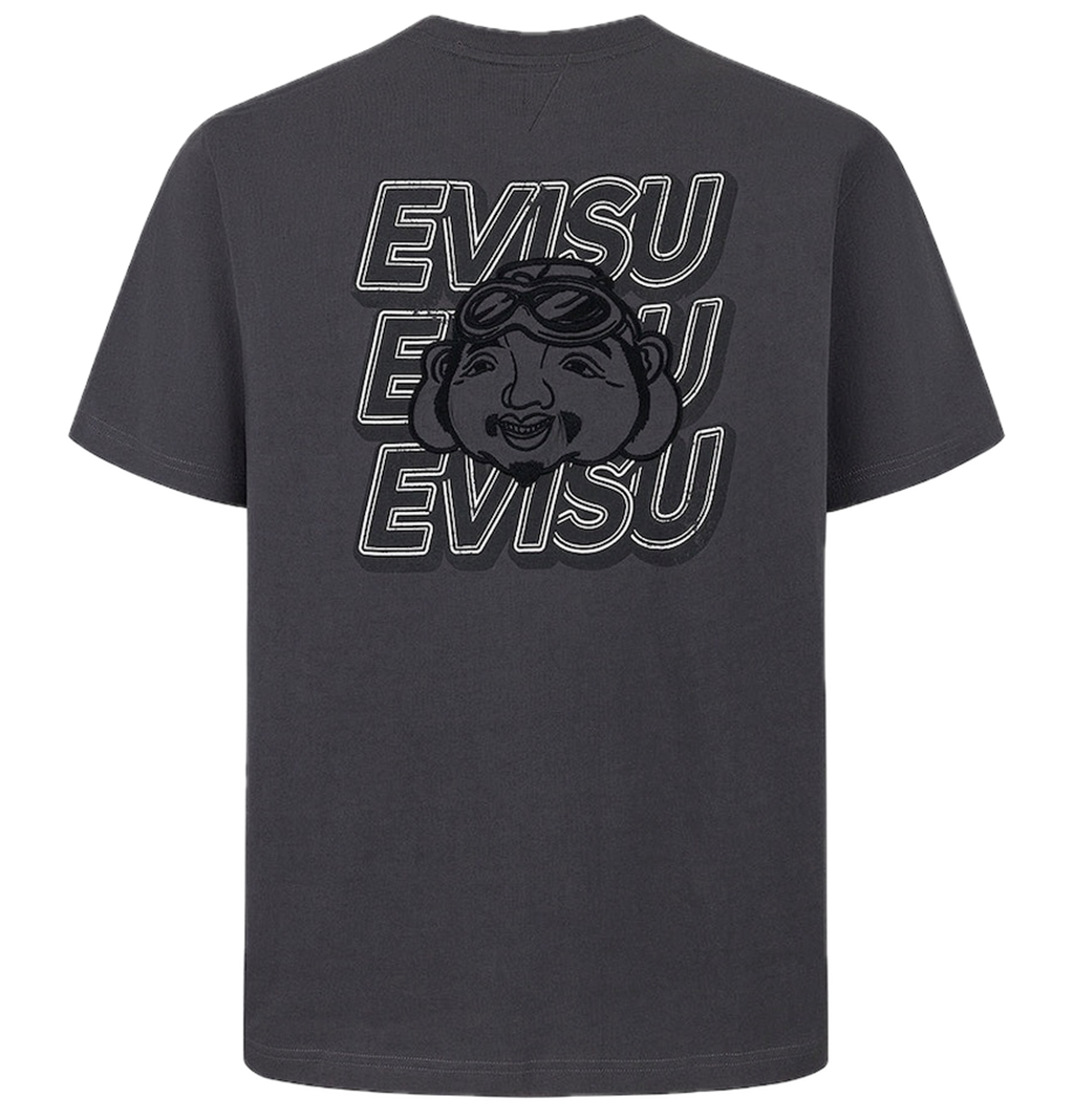 Áo Evisu Slogan Print T-shirt 2ESHTM5TS7015XXCT