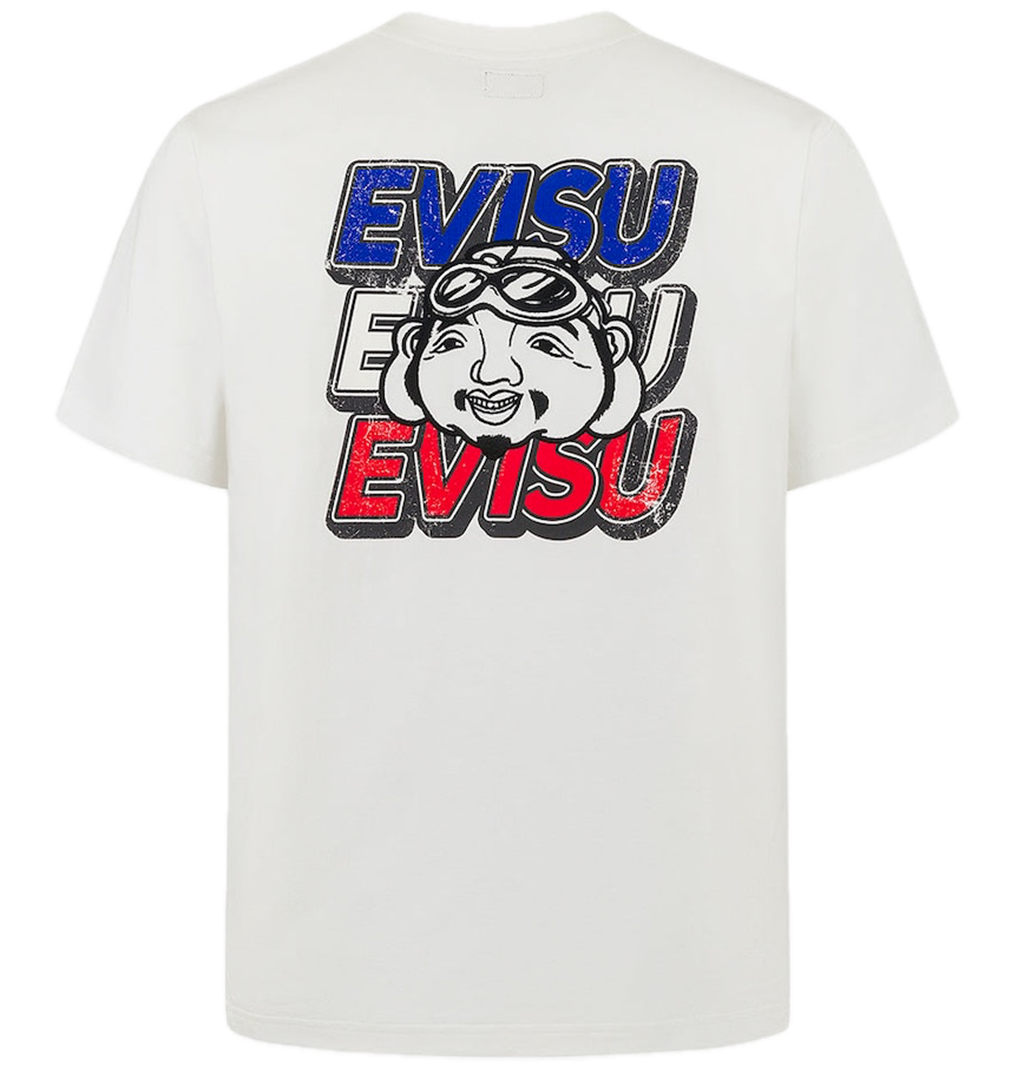 Áo Evisu Slogan Print T-shirt 2ESHTM5TS7015XXCT