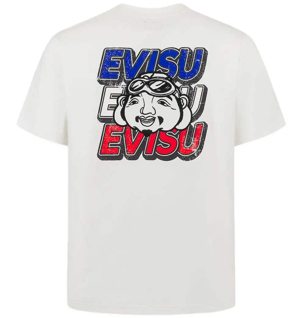 Áo Evisu Slogan Print T-shirt 2ESHTM5TS7015XXCT