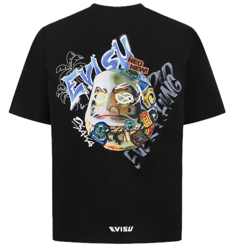 Áo Evisu Sticker Godhead T-shirt 'Black' 2ESHTM5TS1119LFCT