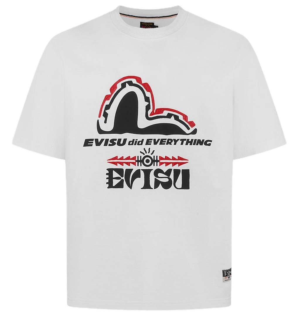Áo Evisu Totem Seagull and Logo T-shirt 'White' 2ESHTM5TS1108XXCT