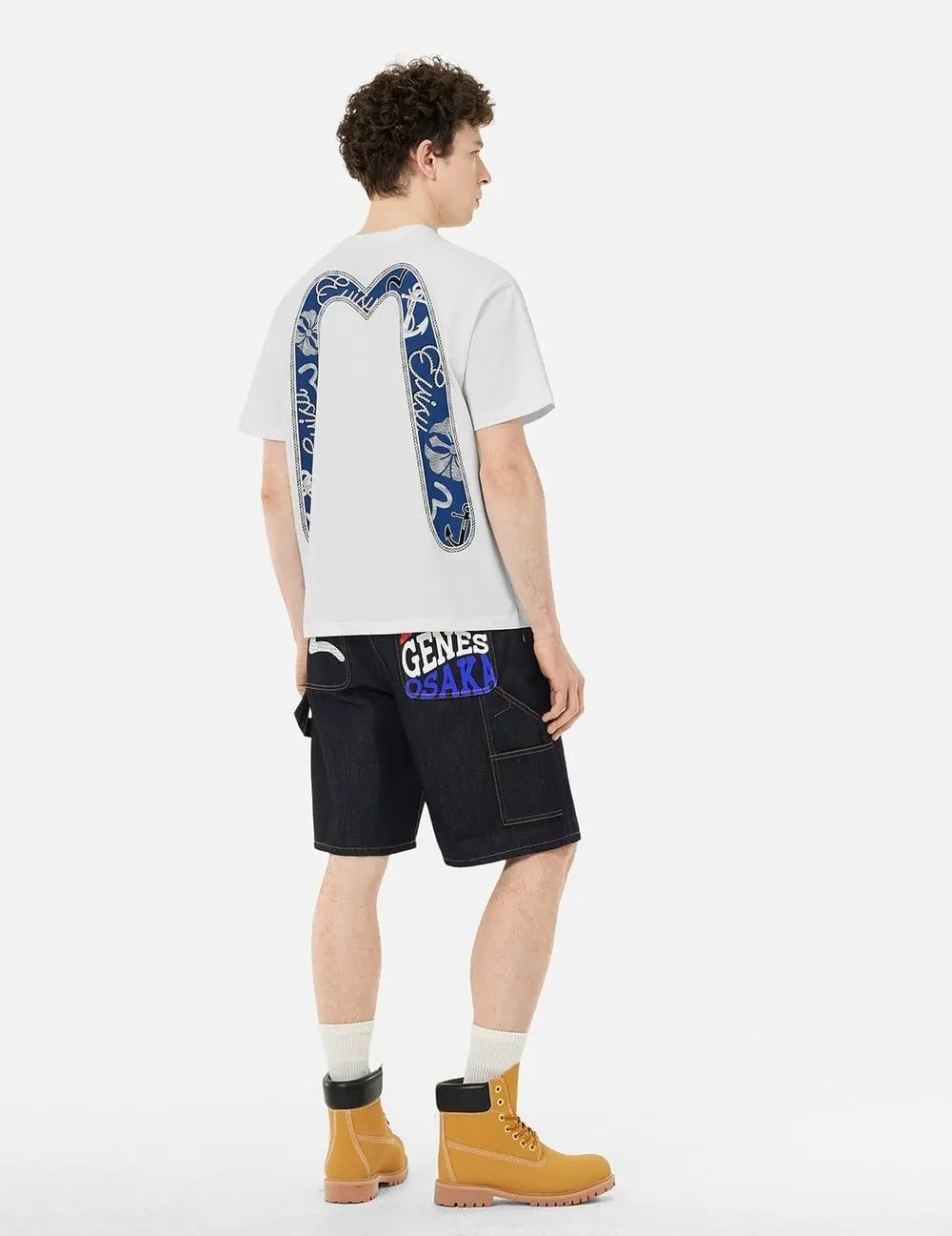 Áo Evisu Twisted Rope Daicock Anchor Print 'White' - Ảnh 3