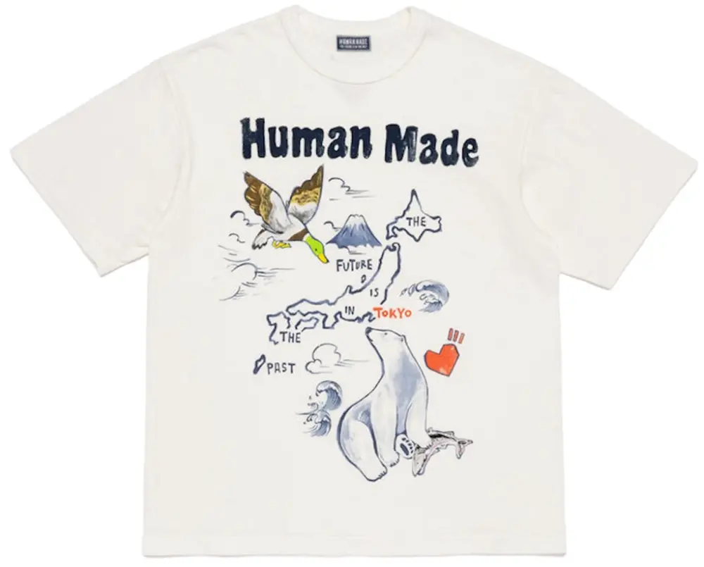 Áo Human Made Graphic T-Shirt 'White' HM31TE029