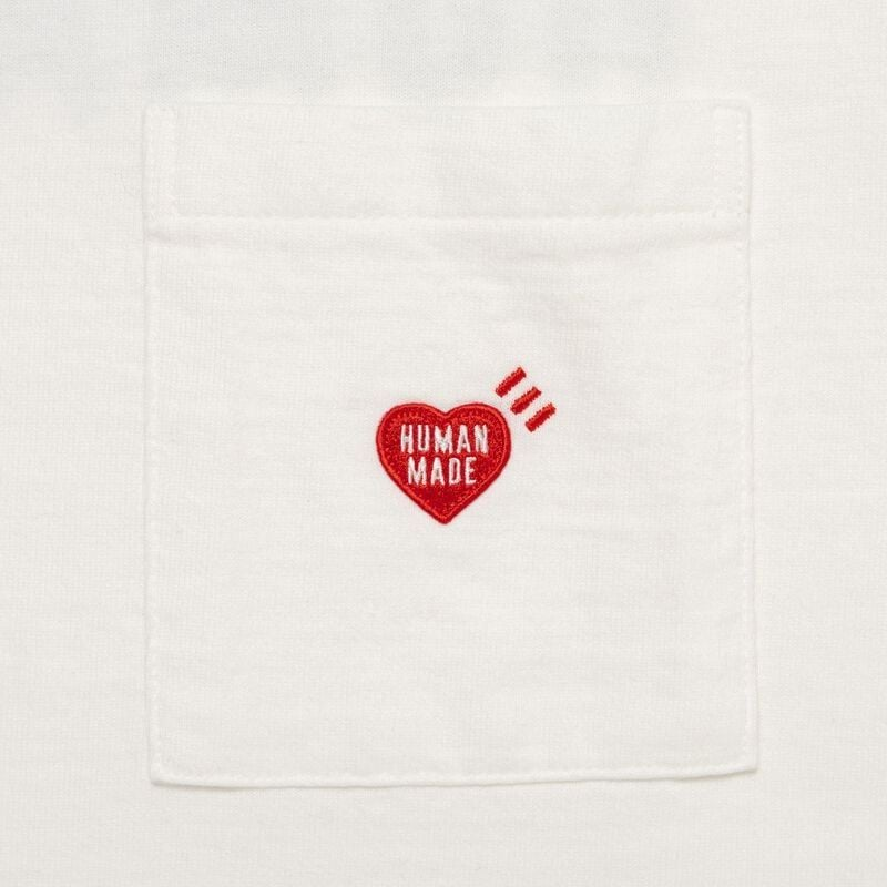 Alternative view of Áo Human Made Heart Pocket T-Shirt 'White' HM30CS048