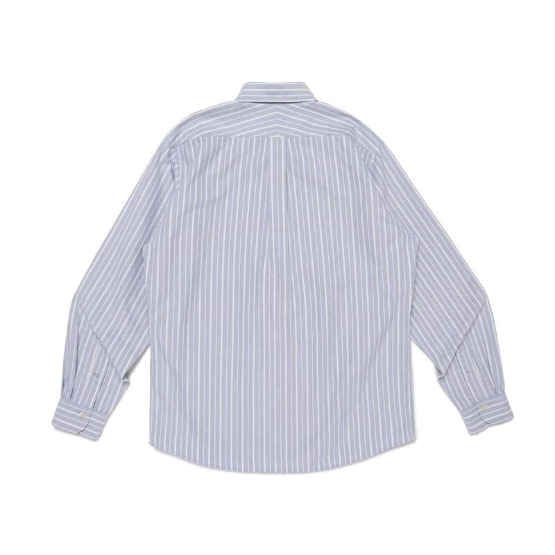 Áo Human Made Stripe Ox B.D Shirt 'Blue' HM31SH030 - Ảnh 5