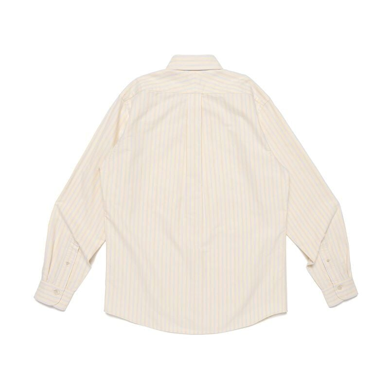 Áo Human Made Stripe Ox B.D Shirt 'Yellow' HM31SH030 - Ảnh 5