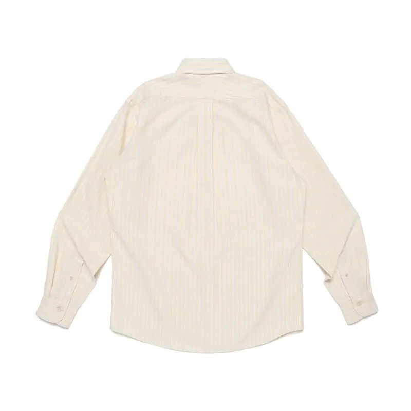 Áo Human Made Stripe Ox B.D Shirt 'Yellow' HM31SH030 - Ảnh 5