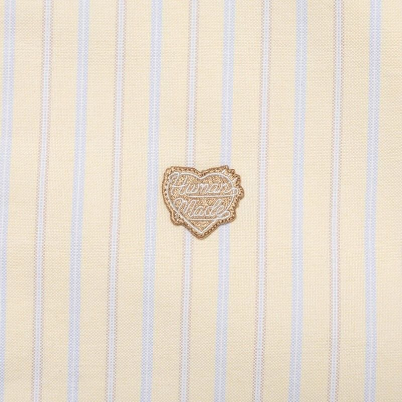 Áo Human Made Stripe Ox B.D Shirt 'Yellow' HM31SH030 - Ảnh 4