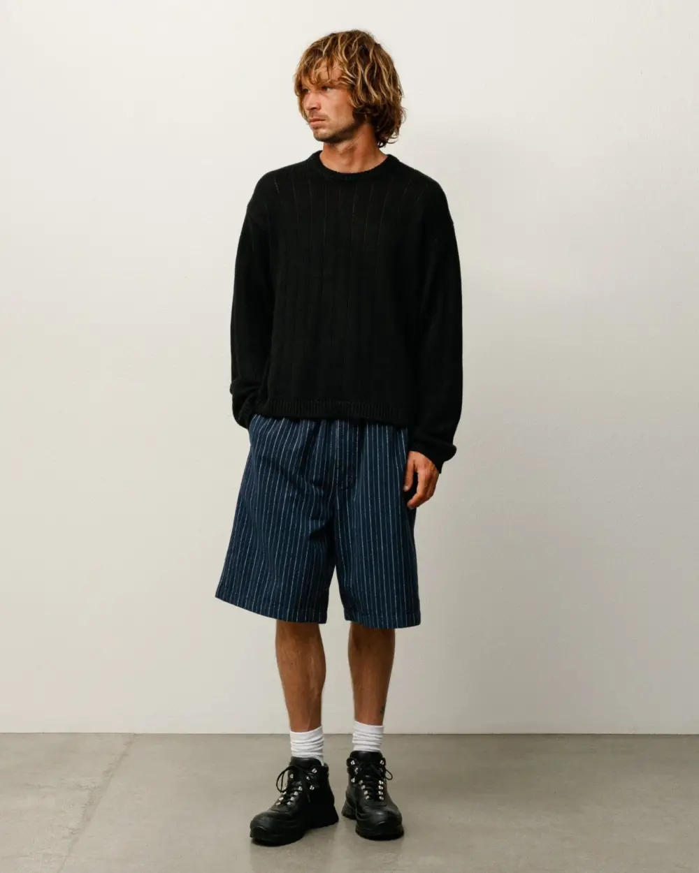 Áo Stussy Buana Logo Sweater 'Black' 117294 - Ảnh 3
