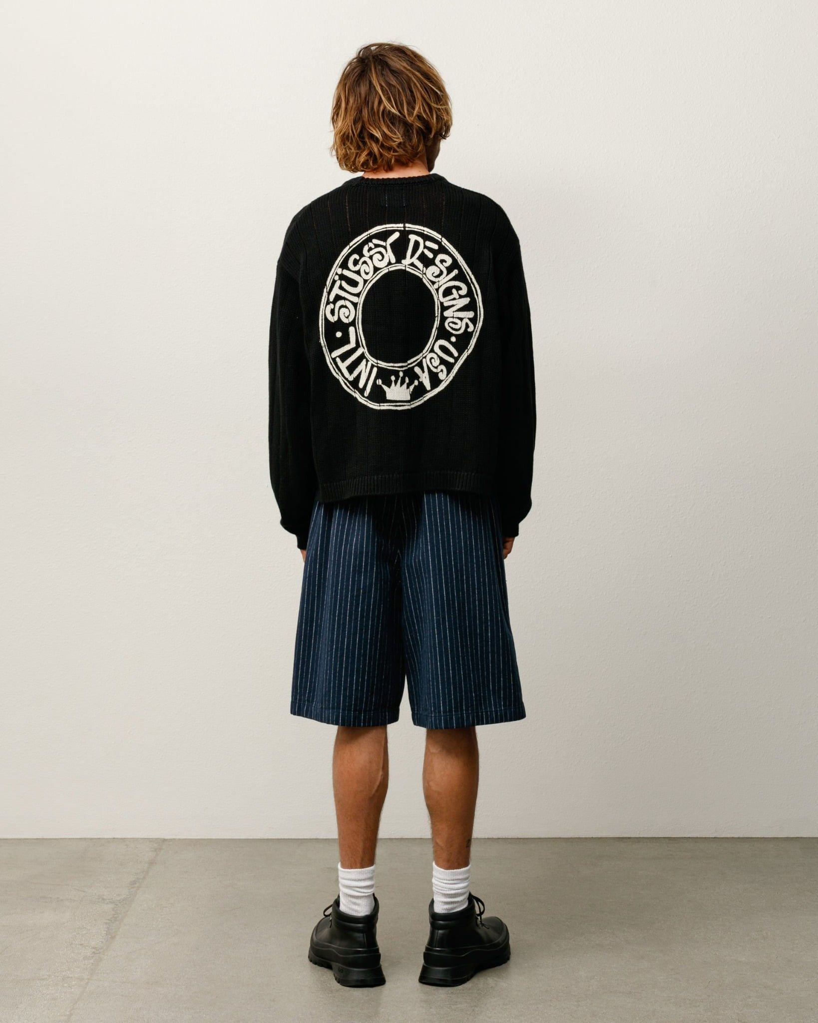 Áo Stussy Buana Logo Sweater 'Black' 117294 - Ảnh 4