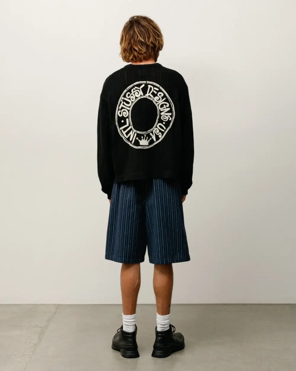Áo Stussy Buana Logo Sweater 'Black' 117294 - Ảnh 4