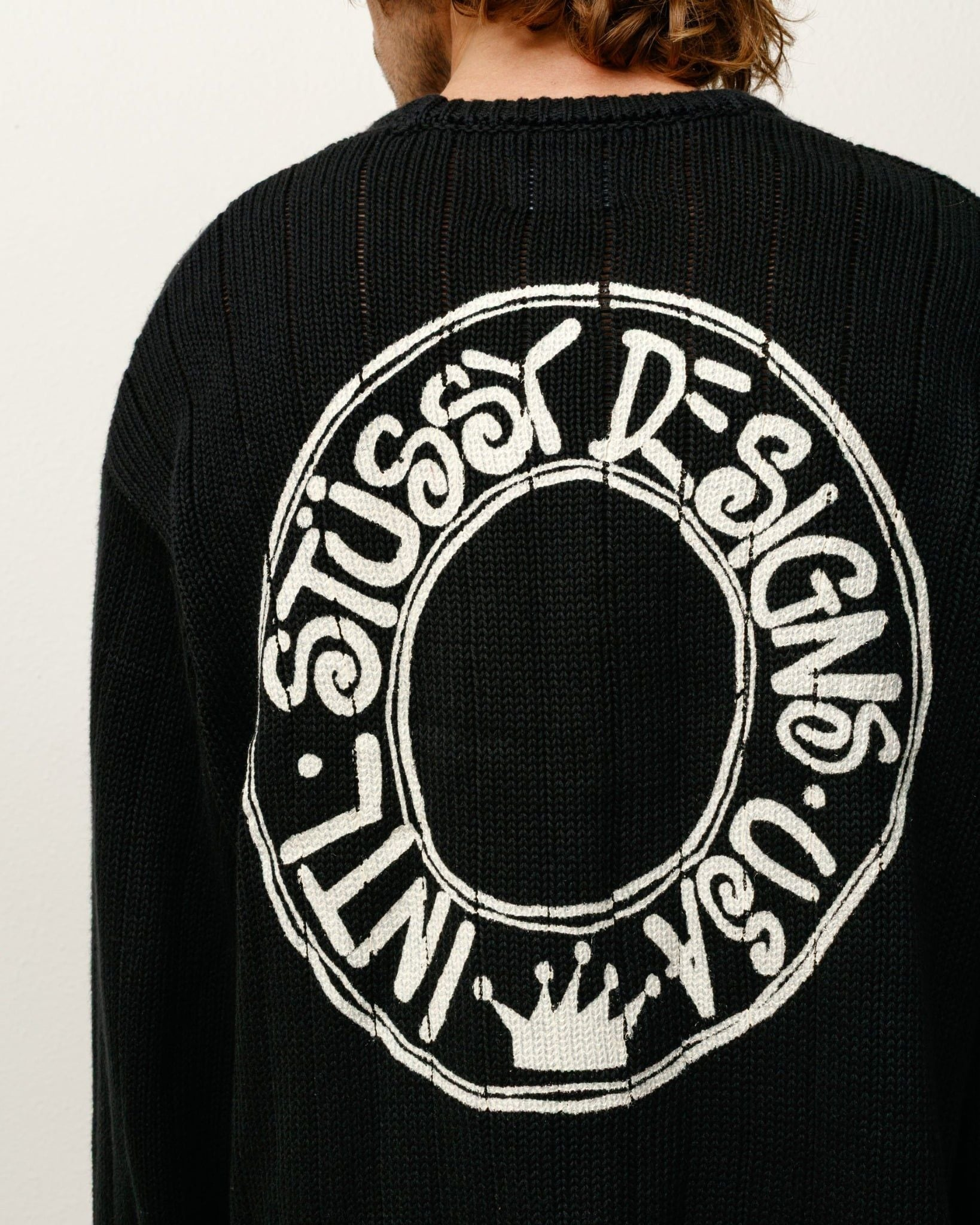 Áo Stussy Buana Logo Sweater 'Black' 117294 - Ảnh 5