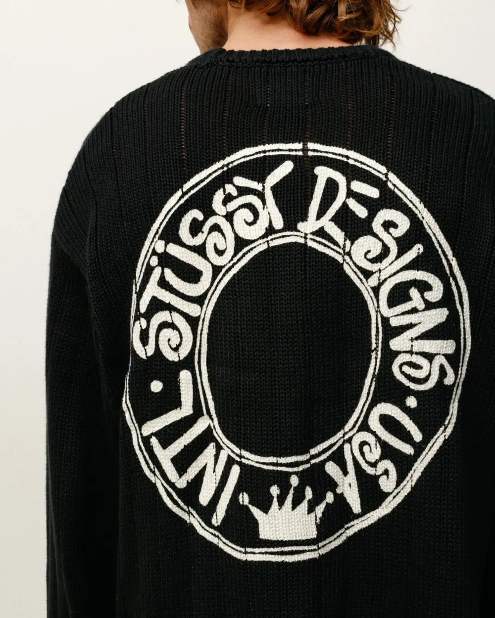 Áo Stussy Buana Logo Sweater 'Black' 117294 - Ảnh 5