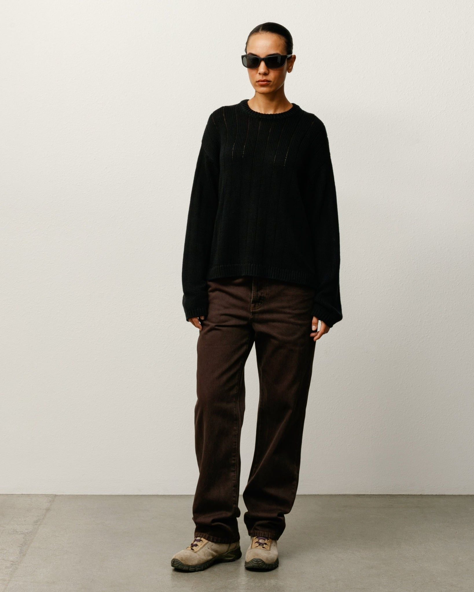 Áo Stussy Buana Logo Sweater 'Black' 117294 - Ảnh 6