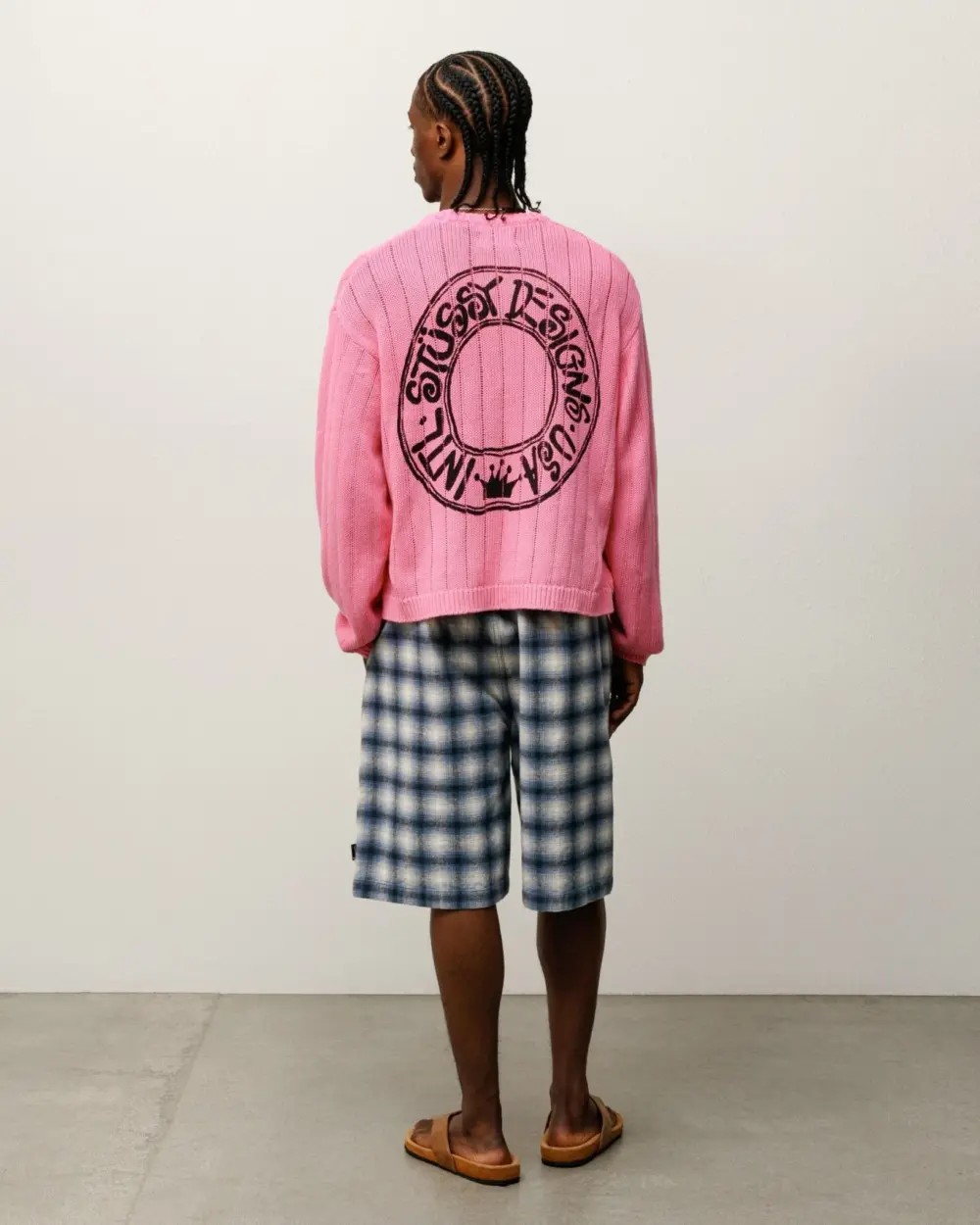 Áo Stussy Buana Logo Sweater 'Pink' 117294 - Ảnh 4