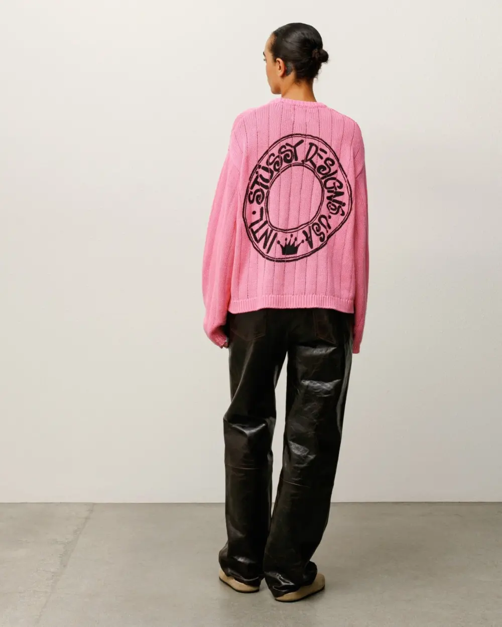 Áo Stussy Buana Logo Sweater 'Pink' 117294 - Ảnh 6