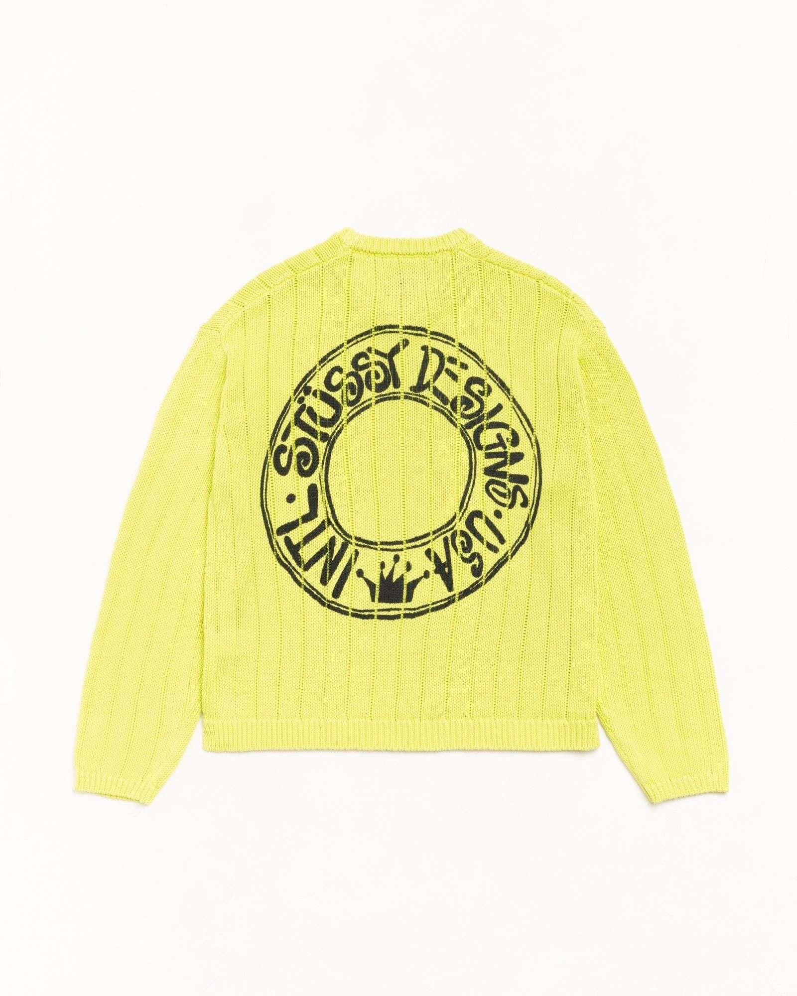 Alternative view of Áo Stussy Buana Logo Sweater 'Yellow' 117294