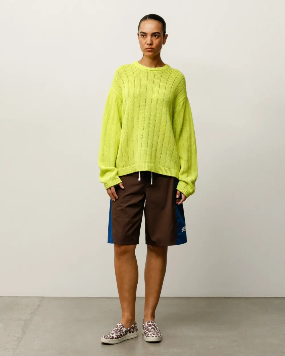 Áo Stussy Buana Logo Sweater 'Yellow' 117294 - Ảnh 6