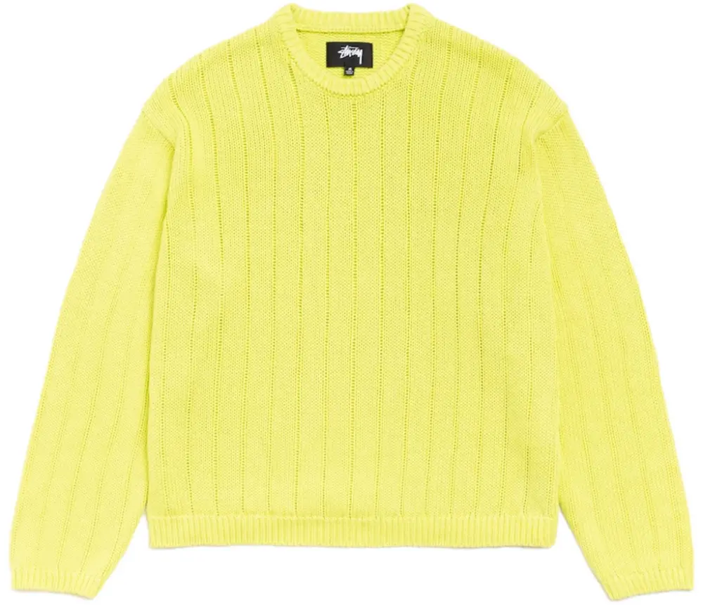 Áo Stussy Buana Logo Sweater 'Yellow' 117294 - Ảnh 8