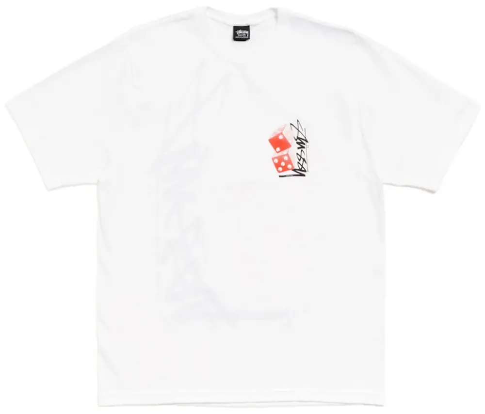 Áo Stussy Tall Dice Tee 'White' 1905187