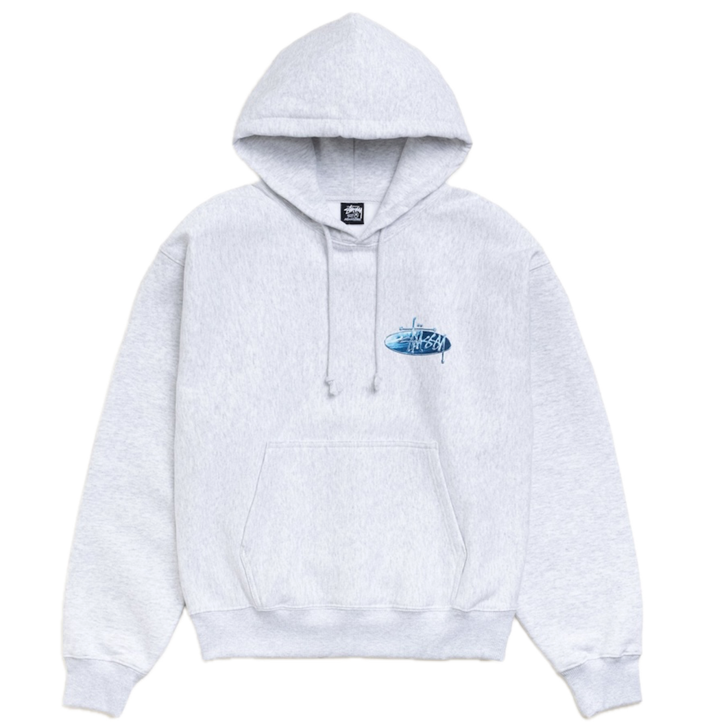 Áo Stussy Wave Oval Hoodie 'Grey' 1925181