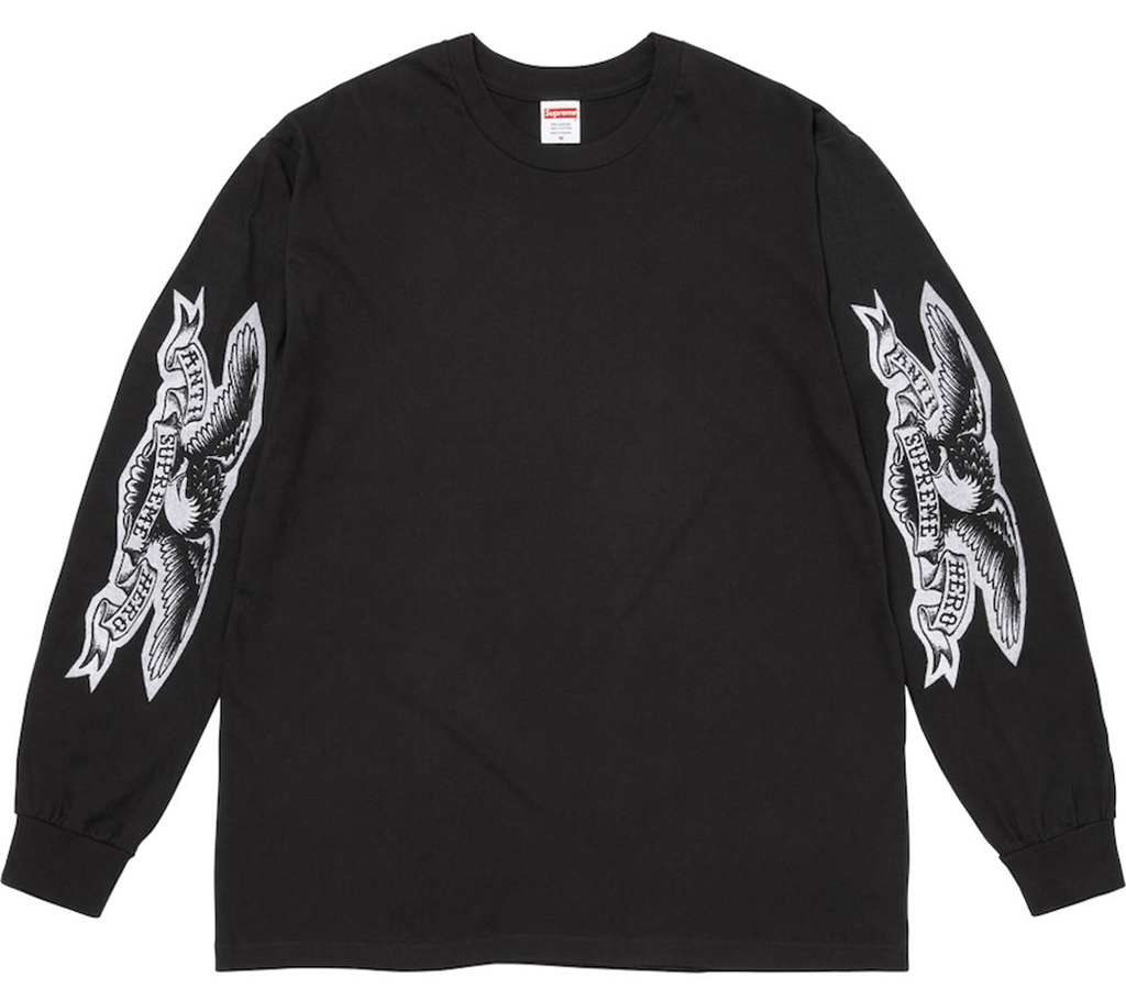 Áo Supreme ANTIHERO® Eagle L/S Tee 'Black' 7703439311052