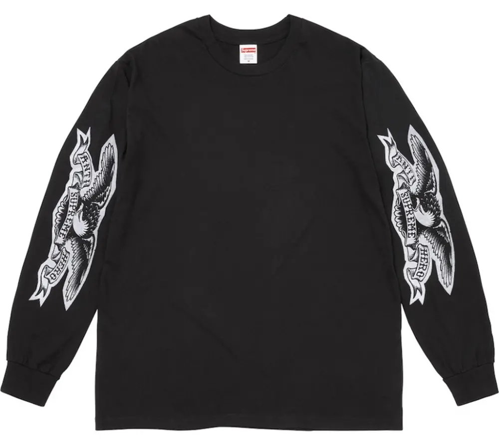 Áo Supreme ANTIHERO® Eagle L/S Tee 'Black' 7703439311052
