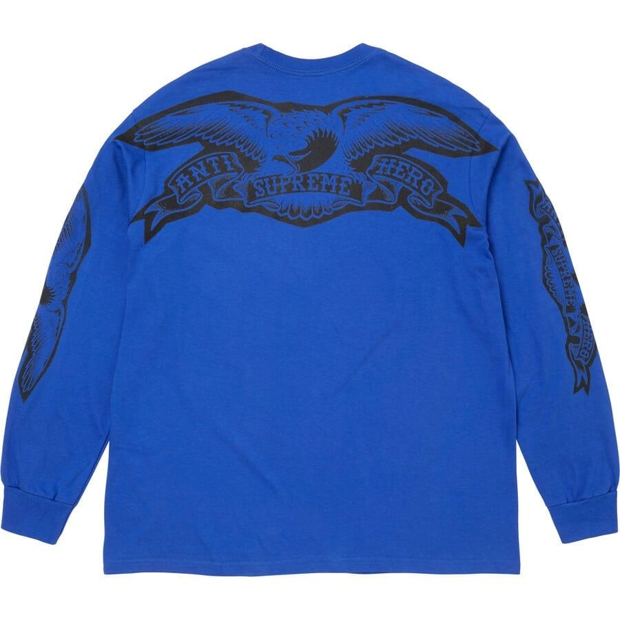 Alternative view of Áo Supreme ANTIHERO® Eagle L/S Tee 'Blue' 7703439704268