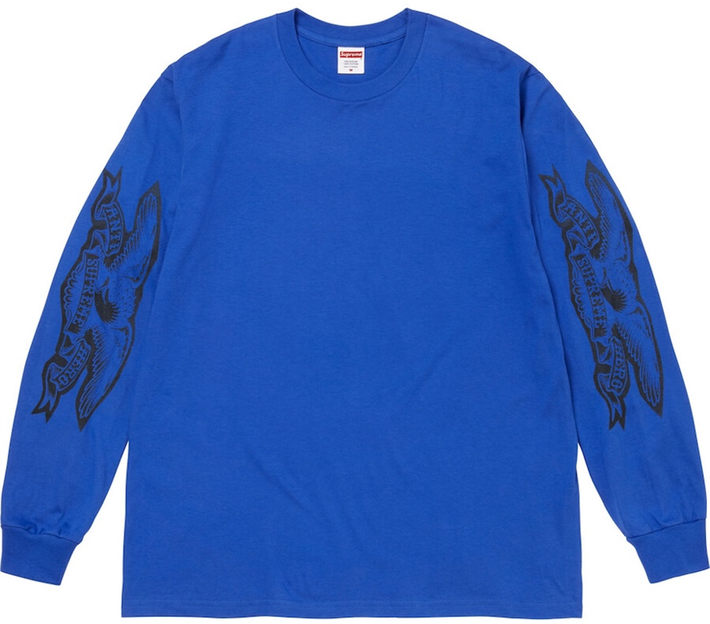 Áo Supreme ANTIHERO® Eagle L/S Tee 'Blue' 7703439704268