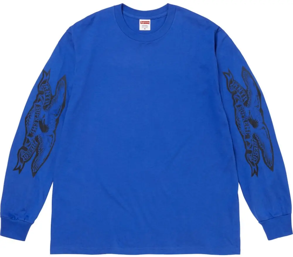 Áo Supreme ANTIHERO® Eagle L/S Tee 'Blue' 7703439704268