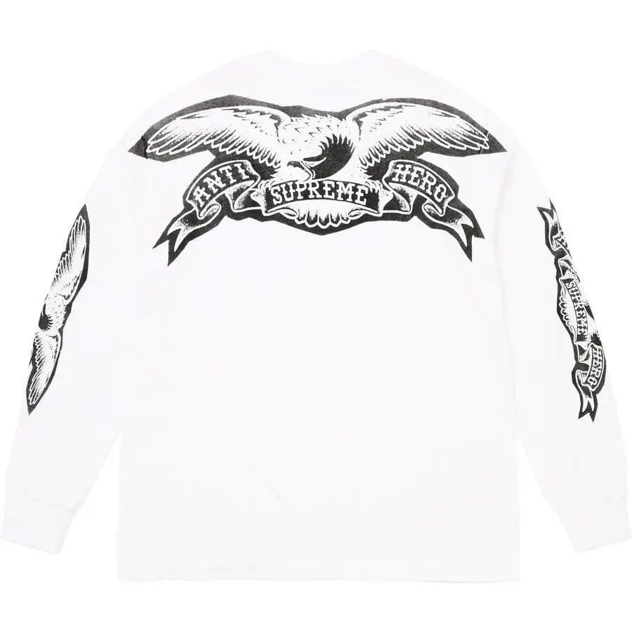 Áo Supreme ANTIHERO® Eagle L/S Tee 'White' 7703438524620 - Ảnh 2
